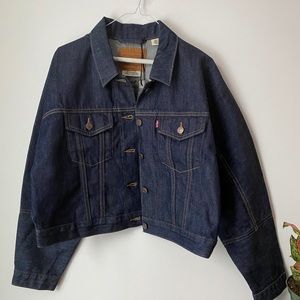 Levis Cropped Jean Jacket